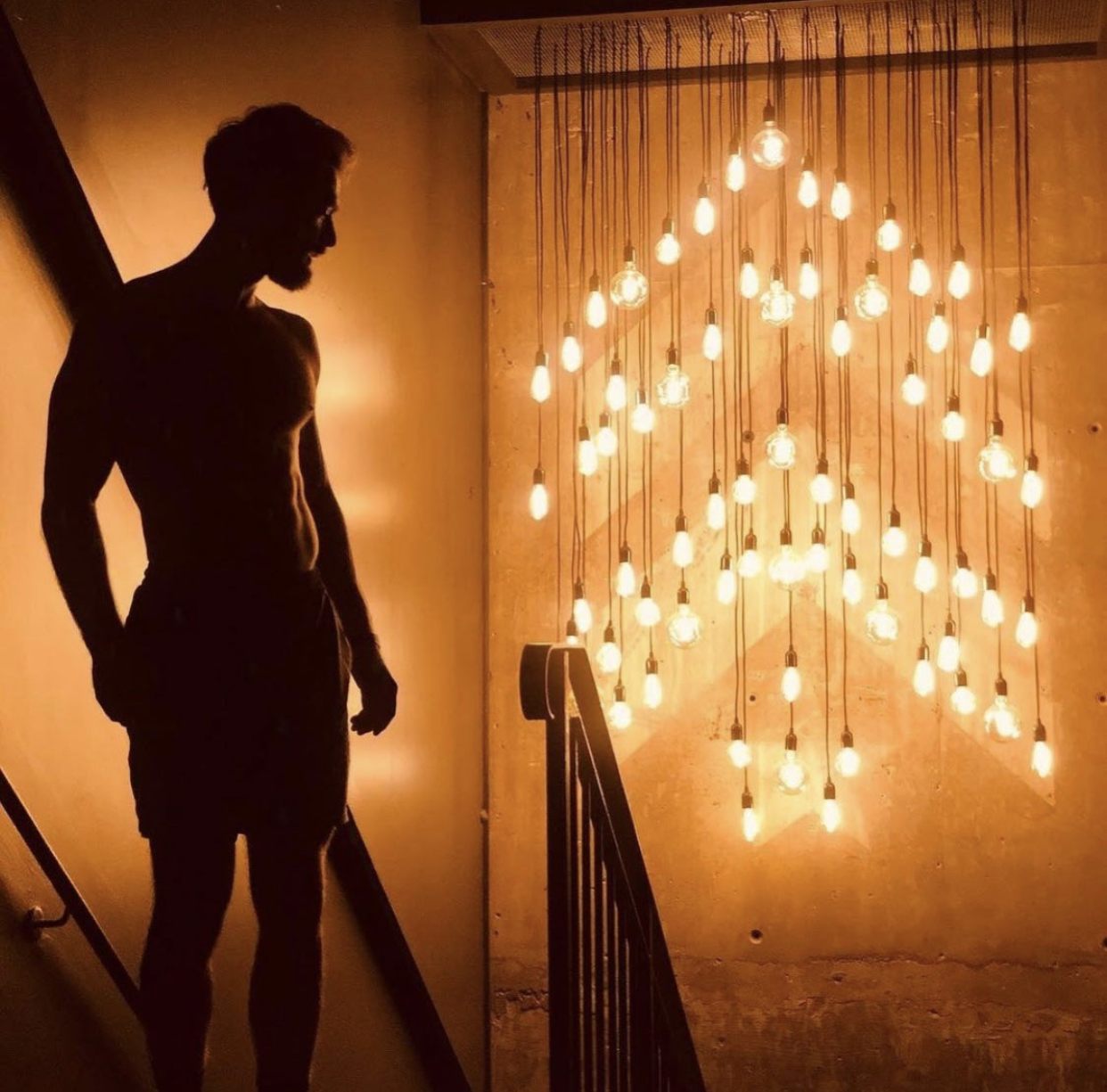 Barrys illuminated bulb installation